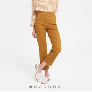 Everlane Straight Leg Crop Golden Brown 6